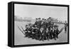 Naval Training on Shore; Forming a 'Rallying Group, 1896-W Gregory-Framed Stretched Canvas