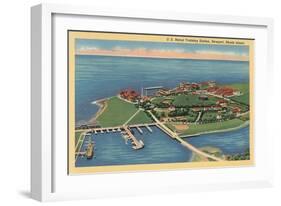 Naval Training Station, Newport, Rhode Island-null-Framed Art Print