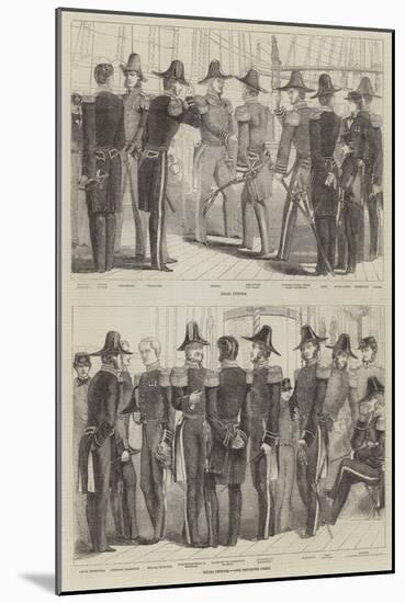 Naval Uniforms-null-Mounted Giclee Print