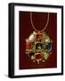 Navaratna Pendants with Nine Stones Set in Gold-null-Framed Giclee Print