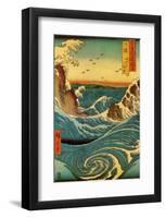 Navaro Rapids, c.1855-Ando Hiroshige-Framed Art Print