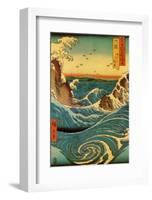 Navaro Rapids, c.1855-Ando Hiroshige-Framed Art Print