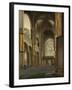 Nave and Choir of the Mariakerk in Utrecht-Pieter Jansz Saenredam-Framed Art Print