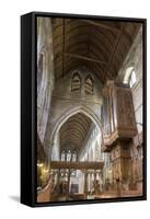 Nave and Organ from the Choir, Dunblane Cathedral, Dunblane, Stirling, Scotland, United Kingdom-Nick Servian-Framed Stretched Canvas