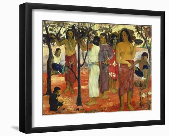 Nave Nave Mahana (Delightful Days), 1896-Paul Gauguin-Framed Giclee Print