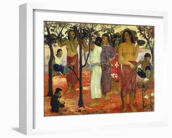 Nave Nave Mahana (Delightful Days), 1896-Paul Gauguin-Framed Giclee Print