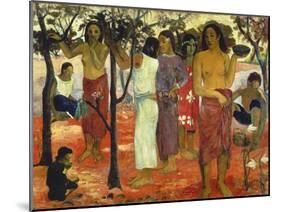 Nave Nave Mahana (Delightful Days), 1896-Paul Gauguin-Mounted Giclee Print