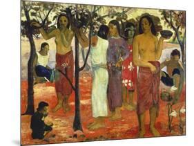 Nave Nave Mahana (Delightful Days), 1896-Paul Gauguin-Mounted Giclee Print