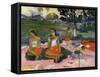 Nave Nave Moe (The Sacred Spring: Sweet Dreams, 1894-Paul Gauguin-Framed Stretched Canvas