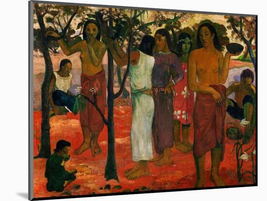 Nave Nave Nahana (Delicious Day), 1896-Paul Gauguin-Mounted Giclee Print