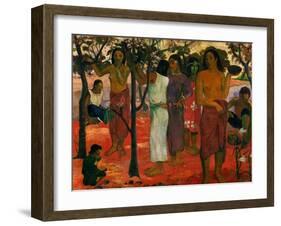 Nave Nave Nahana (Delicious Day), 1896-Paul Gauguin-Framed Giclee Print