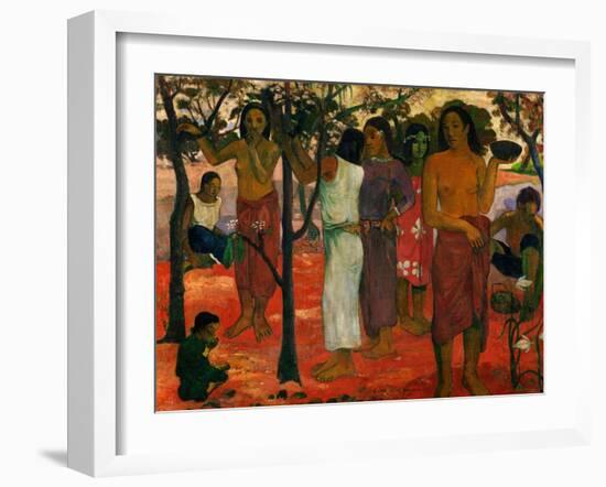 Nave Nave Nahana (Delicious Day), 1896-Paul Gauguin-Framed Giclee Print