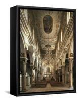 Nave of Cathedral of Matera-null-Framed Stretched Canvas