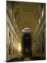 Nave of Palermo Cathedral, Sicily, Italy-null-Mounted Giclee Print