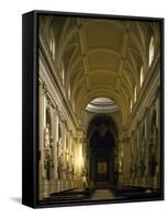 Nave of Palermo Cathedral, Sicily, Italy-null-Framed Stretched Canvas