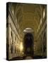 Nave of Palermo Cathedral, Sicily, Italy-null-Stretched Canvas