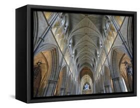 Nave of Southwark Cathedral in London-Bo Zaunders-Framed Stretched Canvas