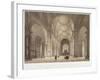 Nave of St Paul's Cathedral, Looking East Towards the Choir, City of London, 1850-Jules Louis Arnout-Framed Giclee Print