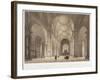 Nave of St Paul's Cathedral, Looking East Towards the Choir, City of London, 1850-Jules Louis Arnout-Framed Giclee Print