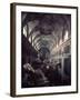 Nave of St. Peter's Church in Salzburg Where Mozart's " C Minor Mass" Was First Performed-Gjon Mili-Framed Photographic Print