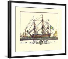 Nave Suezese di 84 Cannoni-Guiseppe Allezard-Framed Premium Giclee Print