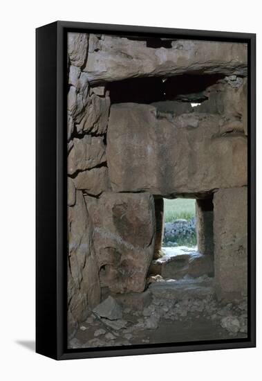 Naveta at Els Tudons, an Interior View, C.2000 Bc-CM Dixon-Framed Stretched Canvas