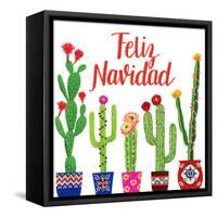 Navidad Tropical I-null-Framed Stretched Canvas