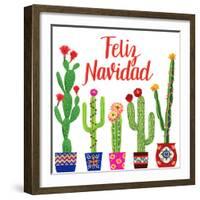 Navidad Tropical I-null-Framed Art Print