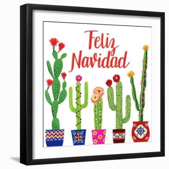 Navidad Tropical I-null-Framed Art Print