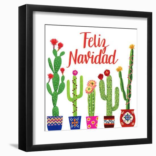 Navidad Tropical I-null-Framed Art Print