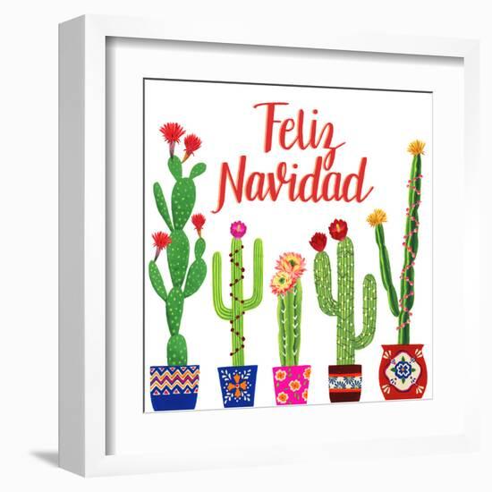 Navidad Tropical I-null-Framed Art Print