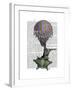 Navigating Rabbit-Fab Funky-Framed Art Print