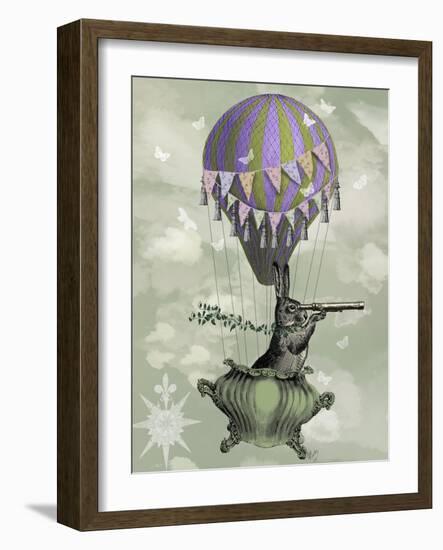 Navigating Rabbit-Fab Funky-Framed Art Print