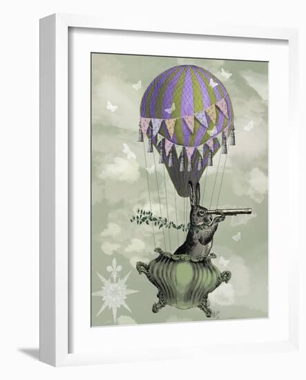 Navigating Rabbit-Fab Funky-Framed Art Print