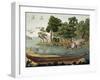 Navigation in New Holland, Engraved Fumagalli, Collection of Early 19th Century Travel Books-Sydney Parkinson-Framed Giclee Print