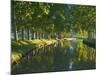 Navigation on Canal du Midi, UNESCO World Heritage Site, Aude, Languedoc Roussillon, France-Tuul-Mounted Photographic Print