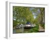 Navigation on Canal du Midi, UNESCO World Heritage Site, Languedoc Roussillon, France-Tuul-Framed Photographic Print