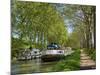 Navigation on Canal du Midi, UNESCO World Heritage Site, Languedoc Roussillon, France-Tuul-Mounted Photographic Print