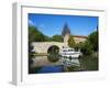 Navigation on Canal du Midi, UNESCO World Heritage Site, Pigasse, Languedoc Roussillon, France-Tuul-Framed Photographic Print