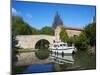 Navigation on Canal du Midi, UNESCO World Heritage Site, Pigasse, Languedoc Roussillon, France-Tuul-Mounted Photographic Print