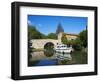 Navigation on Canal du Midi, UNESCO World Heritage Site, Pigasse, Languedoc Roussillon, France-Tuul-Framed Photographic Print