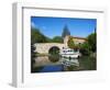 Navigation on Canal du Midi, UNESCO World Heritage Site, Pigasse, Languedoc Roussillon, France-Tuul-Framed Photographic Print