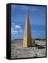 Navigational Obelisk Salt Flats Bonaire, Netherlands Antilles-null-Framed Stretched Canvas