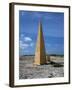 Navigational Obelisk Salt Flats Bonaire, Netherlands Antilles-null-Framed Photographic Print
