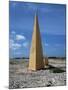 Navigational Obelisk Salt Flats Bonaire, Netherlands Antilles-null-Mounted Photographic Print