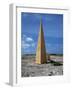 Navigational Obelisk Salt Flats Bonaire, Netherlands Antilles-null-Framed Photographic Print