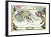 Navigationes Precipae Europorum Ad Exteras Nationes; Navigational Map of the World-Heinrich Scherer-Framed Art Print