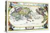 Navigationes Precipae Europorum Ad Exteras Nationes; Navigational Map of the World-Heinrich Scherer-Stretched Canvas