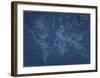 Navigator - World Map-The Vintage Collection-Framed Giclee Print