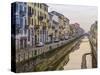 Naviglio Grande in Milan-enricocacciafotografie-Stretched Canvas